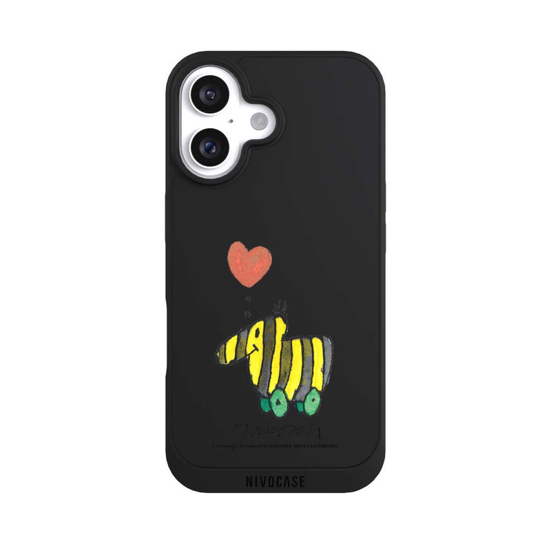 iPhone 16 NIVOpure Tigerente Herz transparent