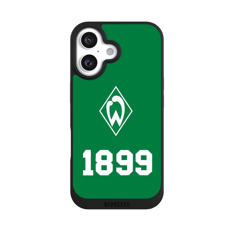 iPhone 16 NIVOpure 1899 Grün-Weiß Lebenslang Grün - Werder Bremen