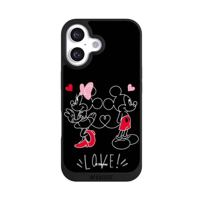 iPhone 16 NIVOpure Souris amoureuse noire