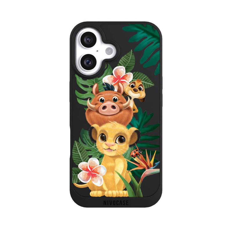 iPhone 16 NIVOpure Simba, Timon, Pumba Transparent