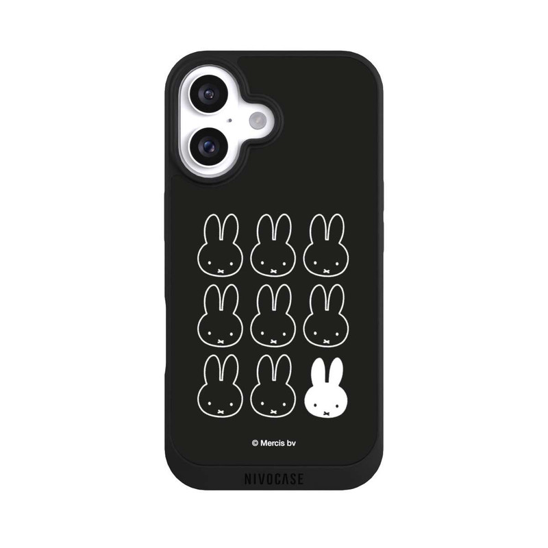 iPhone 16 NIVOpure Miffy Schwarz-Weiß
