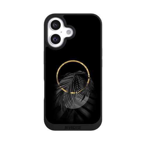 Apple iPhone 16 NIVOpure Black Tropical Leaf