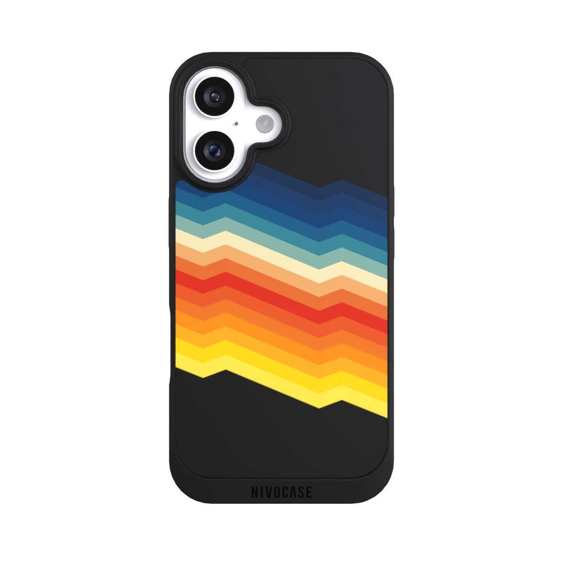 iPhone 16 NIVOpure Abstrakter Regenbogen