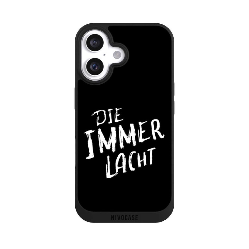 iPhone 16 NIVOpure Die Immer Lacht Schwarz