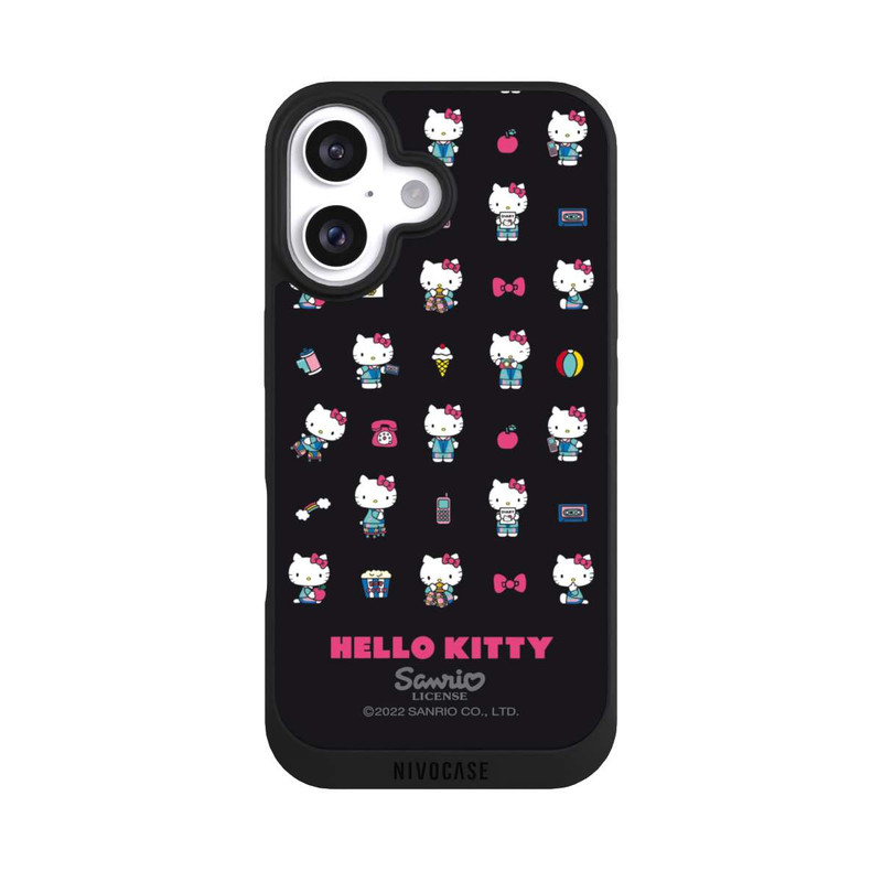 iPhone 16 NIVOpure Hello Kitty 90s Schwarz