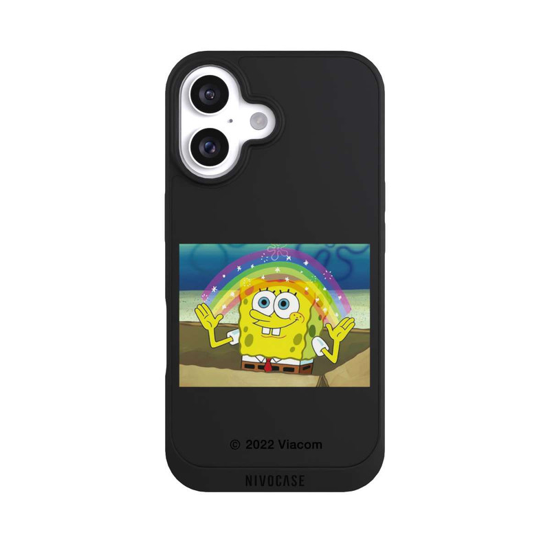 iPhone 16 NIVOpure Spongebob - Regenbogen Meme transparent