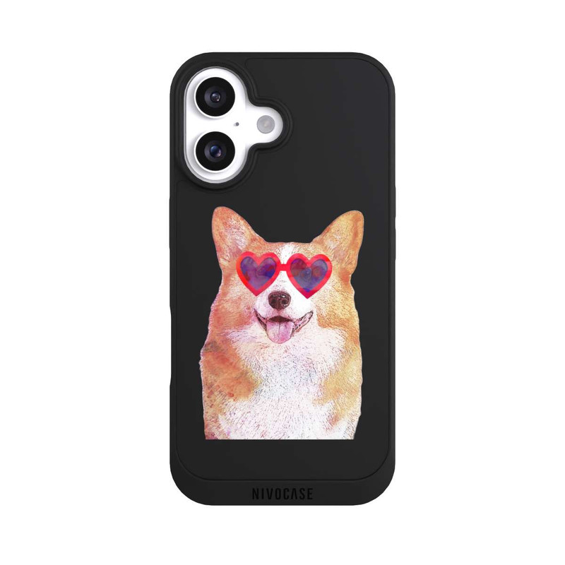 iPhone 16 NIVOpure Cute Corgi Transparent