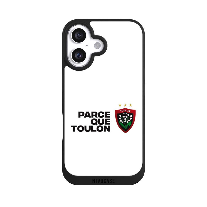 iPhone 16 NIVOpure RC Toulonnais PQT Weiß