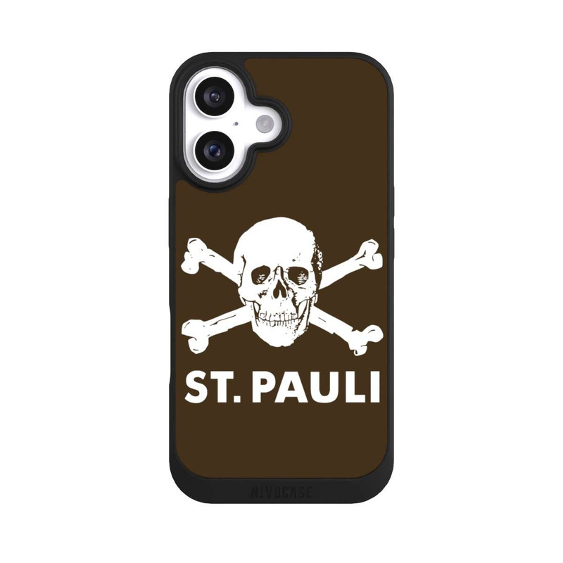 iPhone 16 NIVOpure FC St. Pauli Logo Braun