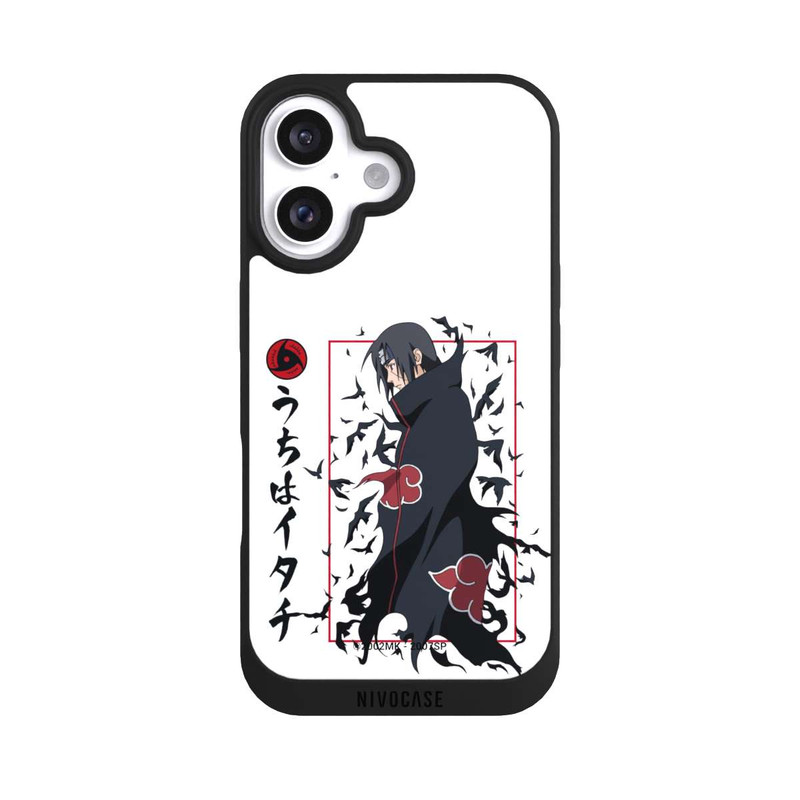 iPhone 16 NIVOpure Itachi Krähen Weiß