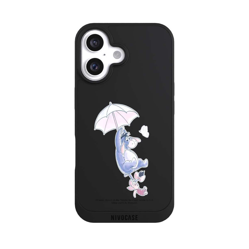 iPhone 16 NIVOpure Winnie Pooh Eeyeore Find Happiness Transparent