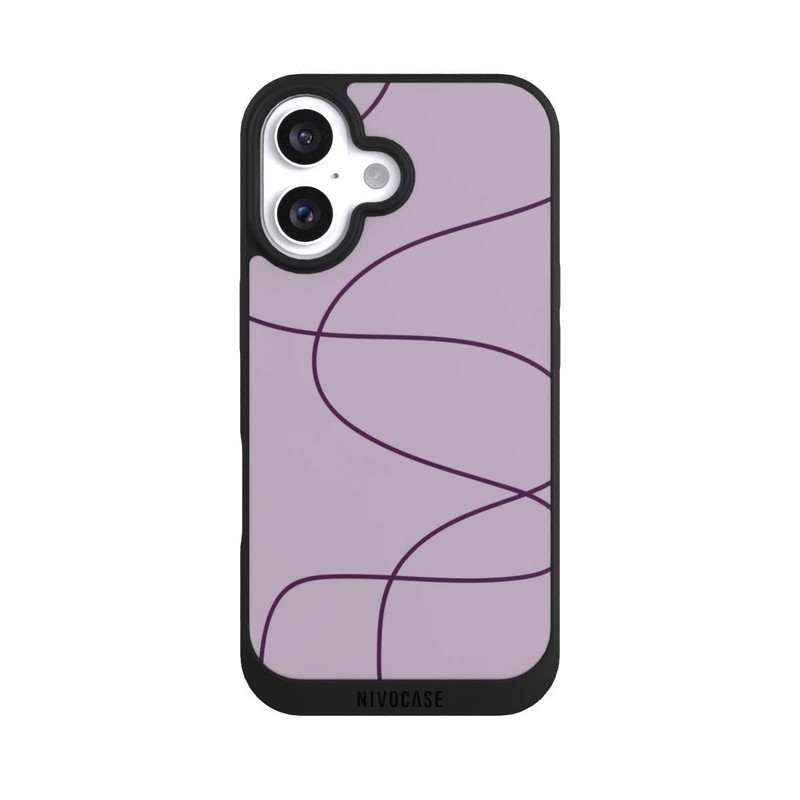 iPhone 16 NIVOpure Purble Slim Lines