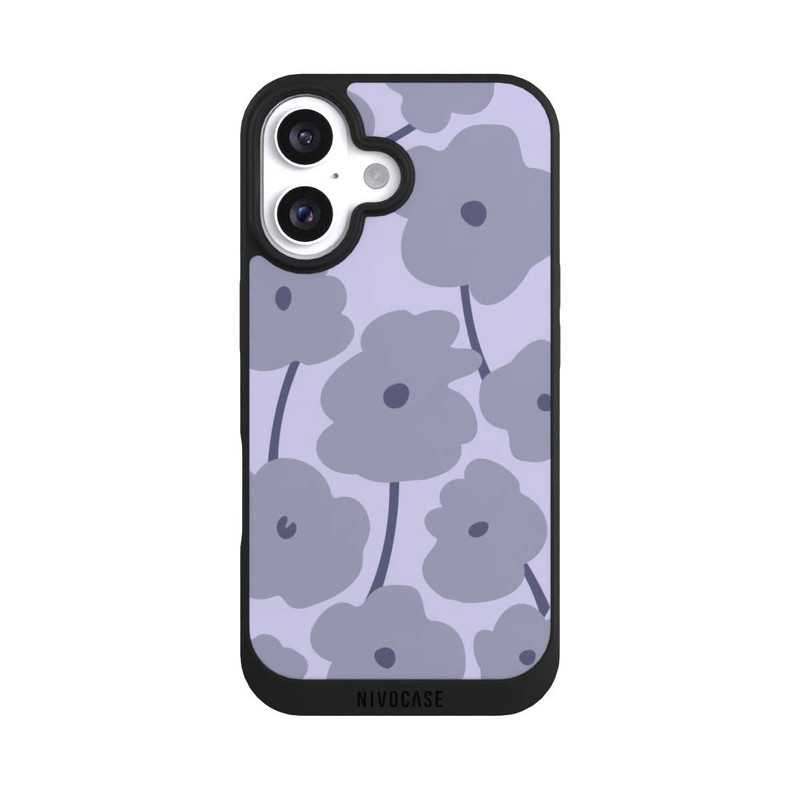 iPhone 16 NIVOpure Minimalistic Flowers Lilac