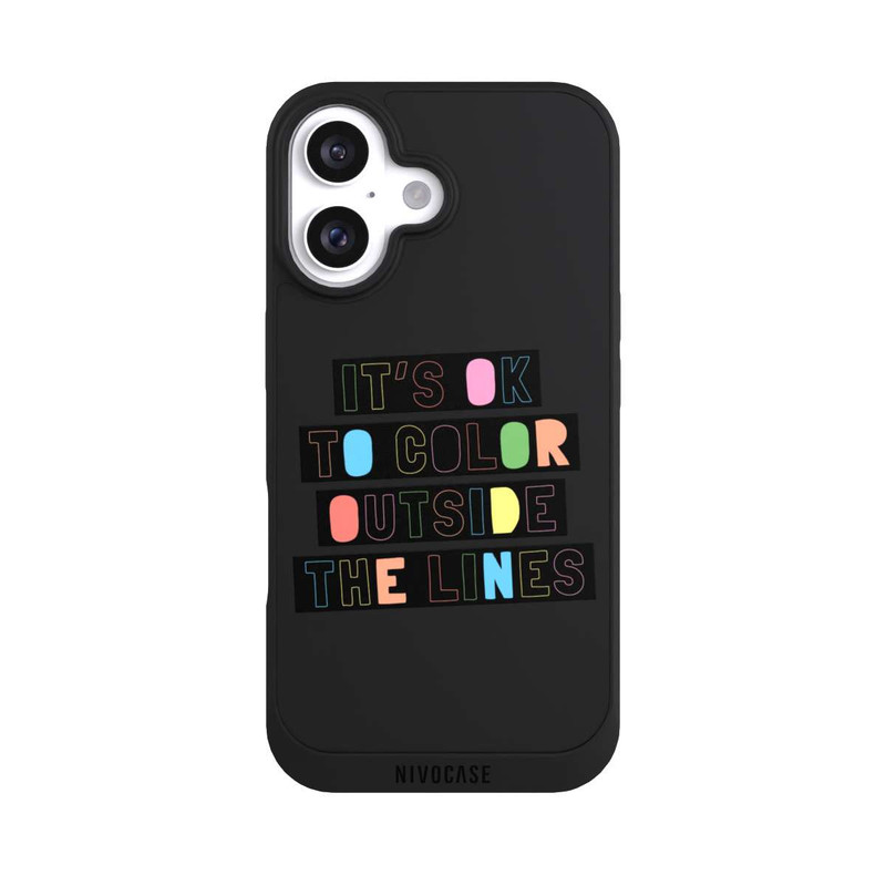 iPhone 16 NIVOpure Color Outside The Line Transparent