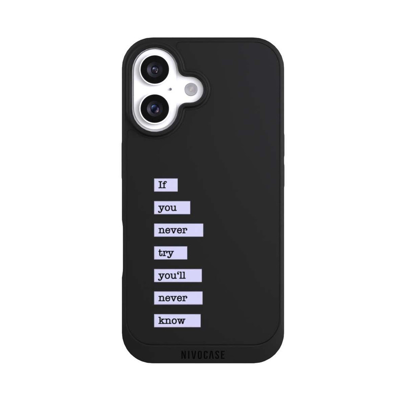 iPhone 16 NIVOpure If You Try Blue Transparent