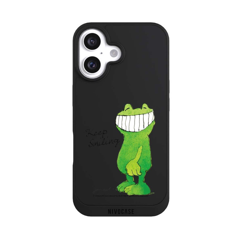 iPhone 16 NIVOpure Frosch Keep Smiling Transparent