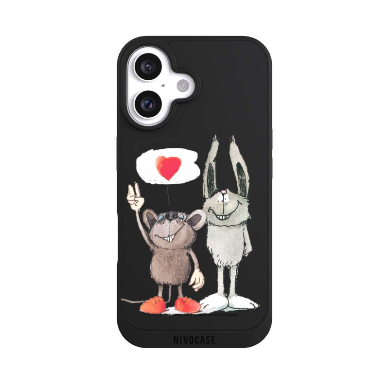 iPhone 16 NIVOpure Maus und Hase Transparent