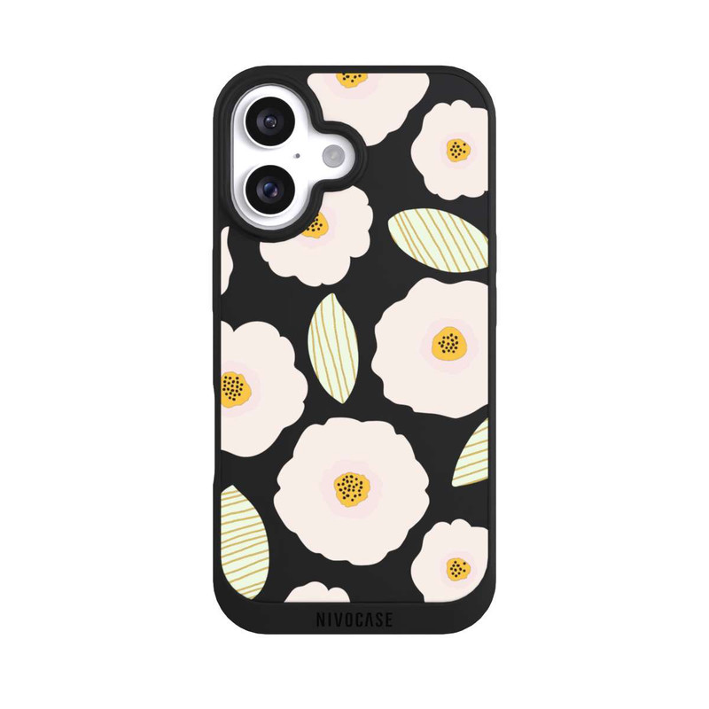 iPhone 16 NIVOpure Simple Pastell Flowers Light Transparent