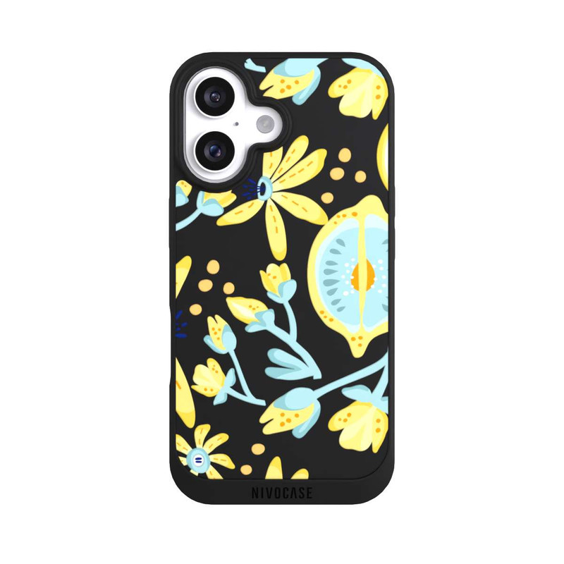 iPhone 16 NIVOpure Lemon Summer Pattern Transparent Yellow