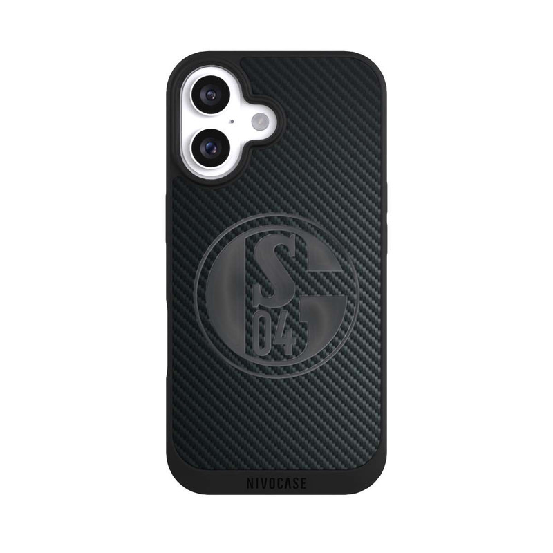 iPhone 16 NIVOpure Schalke 04 Carbon Look