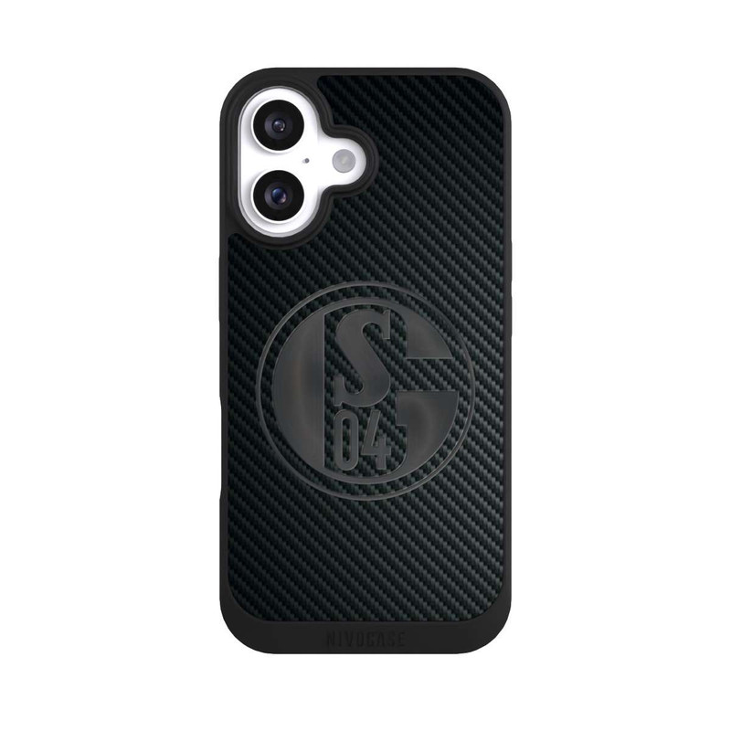 iPhone 16 NIVOpure Schalke 04 Carbon Look