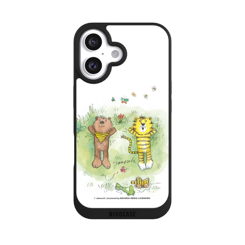 iPhone 16 NIVOpure Bär und Tiger Blumenwiese
