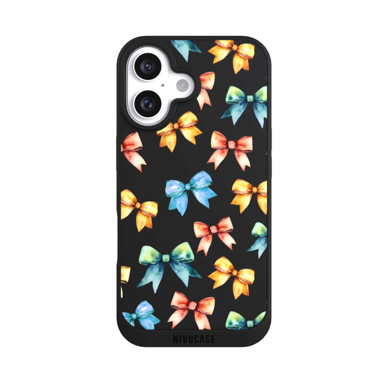 iPhone 16 NIVOpure Rainbow Bows Transparent