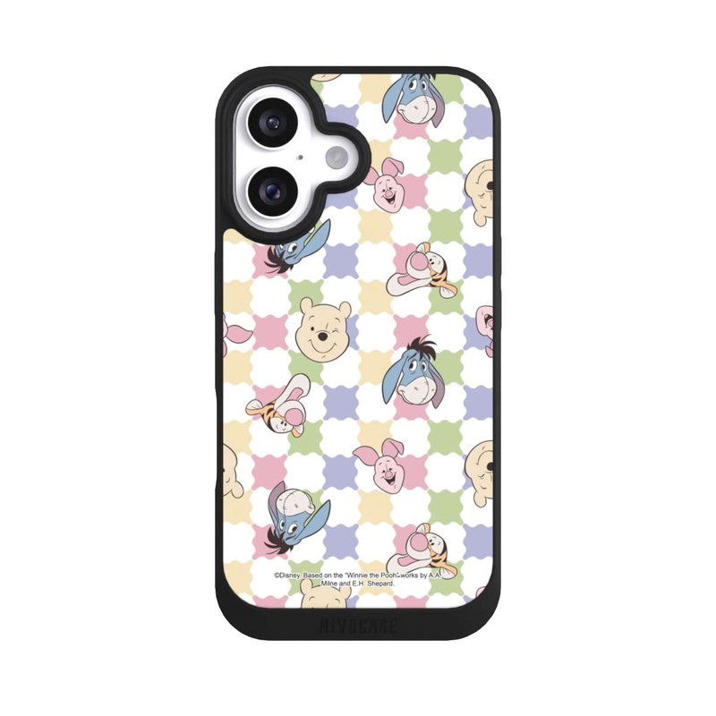 iPhone 16 NIVOpure Winnie Puuh und Freunde farbenfrohes Muster