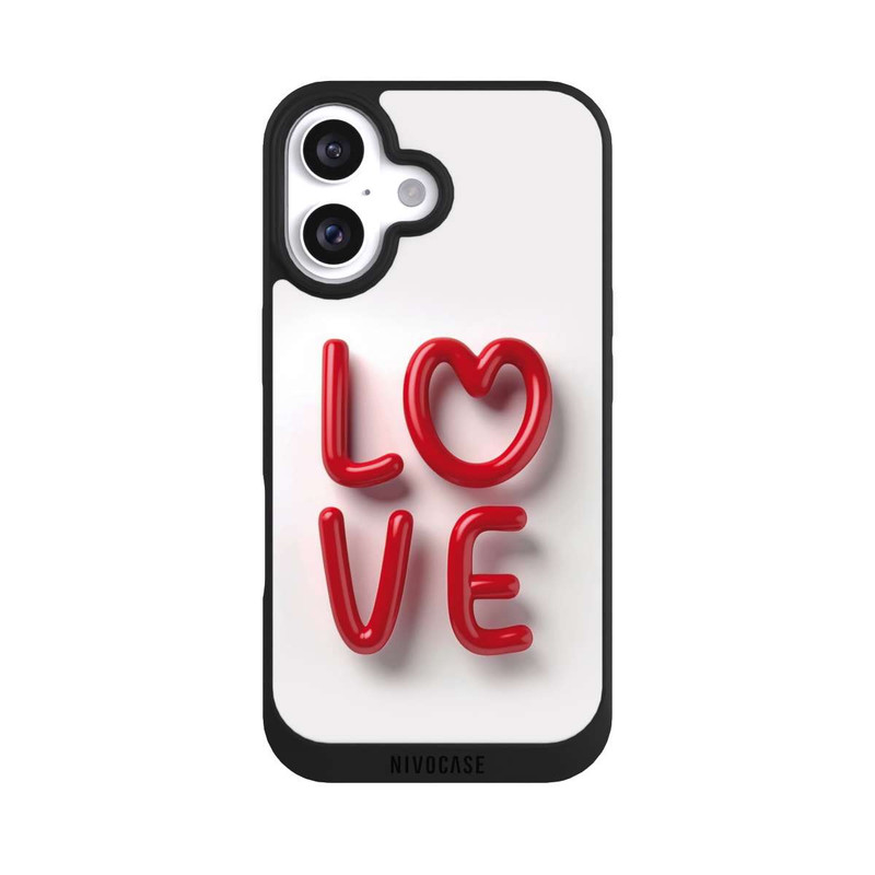 iPhone 16 NIVOpure Love Statement Red with AI