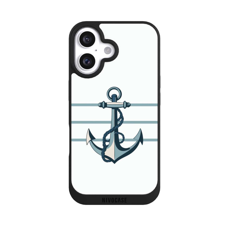 iPhone 16 NIVOpure Anchor Line White mit KI