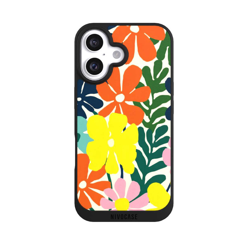 iPhone 16 NIVOpure Flowers Colorful Illustration
