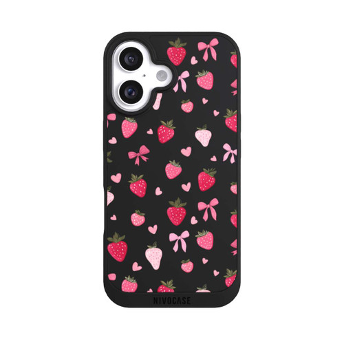  NIVOpure Erdbeer Herz Schleifen Pink Muster Transparent