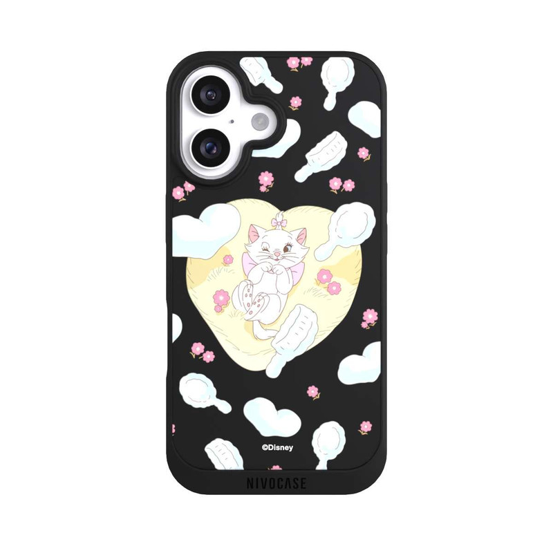iPhone 16 NIVOpure Aristocats Marie Herzen Gelb Transparent