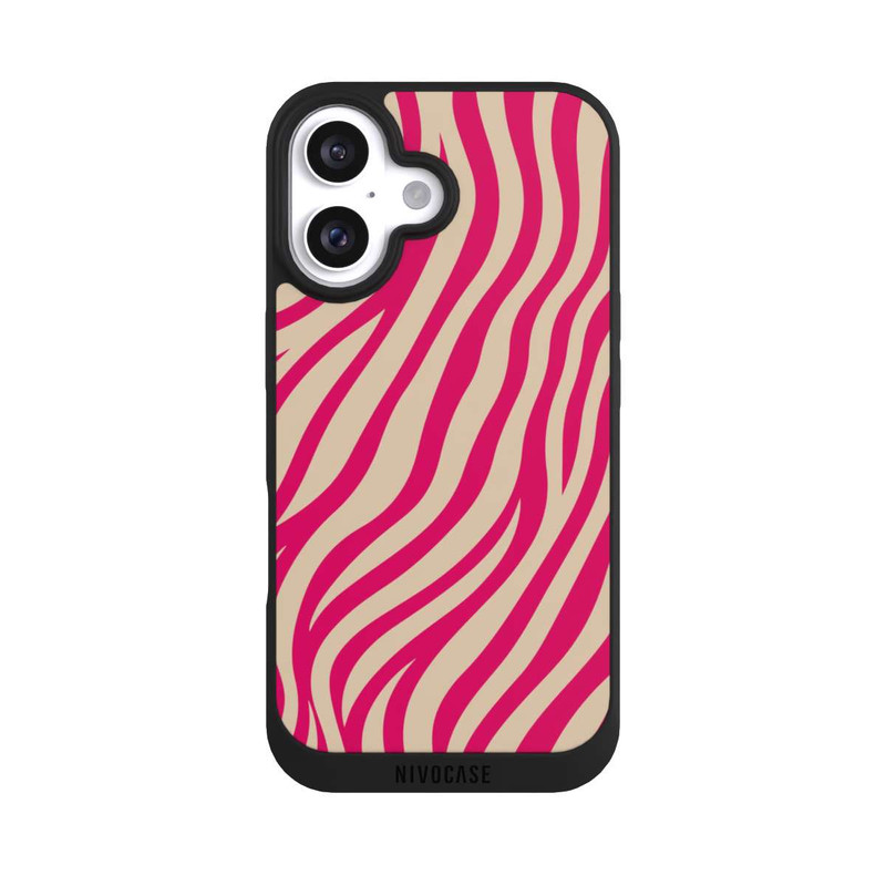 iPhone 16 NIVOpure Zebra Muster