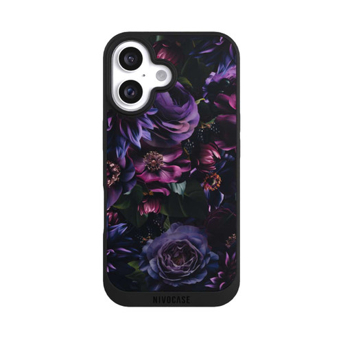 Apple iPhone 16 NIVOpure Dunkle Lila Blüten 