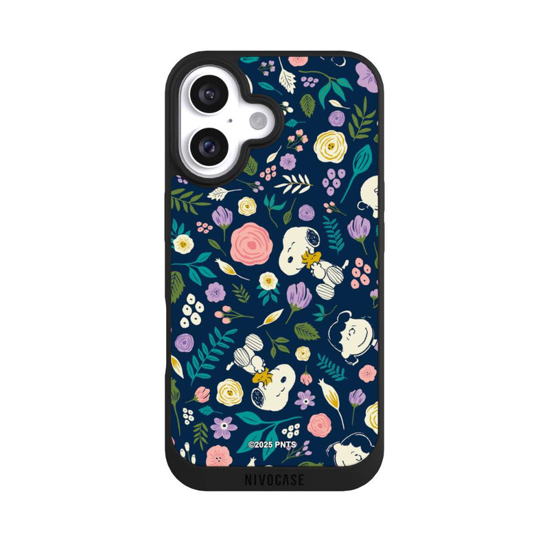 iPhone 16 NIVOpure Peanuts Dark Flower Pattern