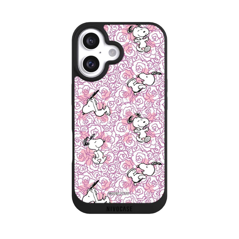 iPhone 16 NIVOpure Peanuts Pink Roses Pattern
