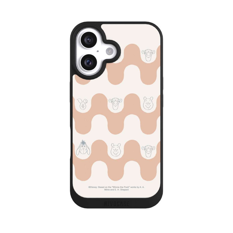 iPhone 16 NIVOpure Winnie the Pooh and Friends Boho Waves Pattern