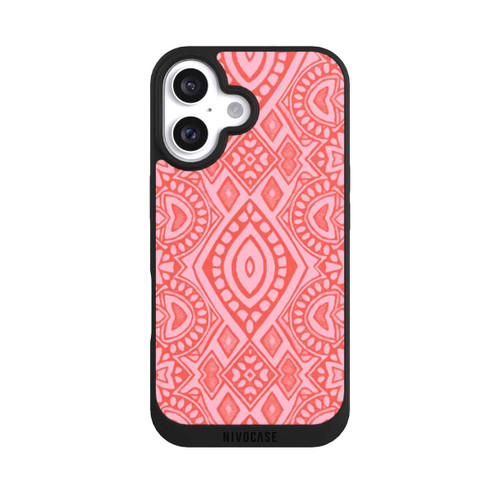  NIVOpure Boho Geometric Intricate Tribal Design in Shades of Pink