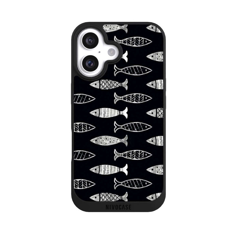 iPhone 16 NIVOpure Black Fishy Theme