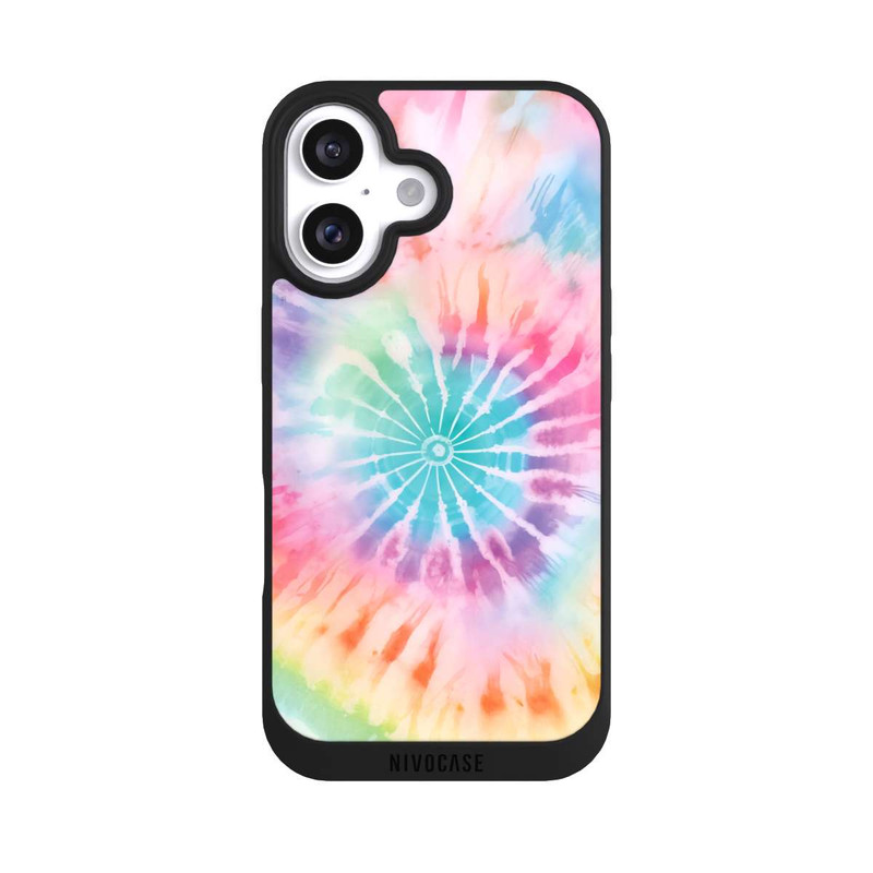 iPhone 16 NIVOpure Rainbow Color Tie Dye 