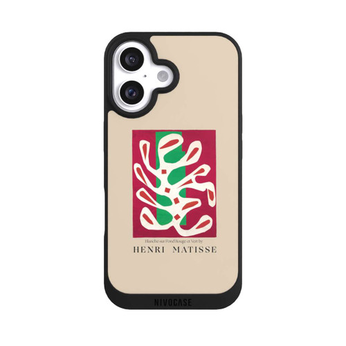 Apple iPhone 16 NIVOpure Blanche sur Fond Rouge et Vert by Henri Matisse