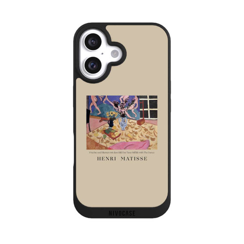 Apple iPhone 16 NIVOpure Früchte und Blumen mit dem Bild Der Tanz Still life with The Dance by Henri Matisse