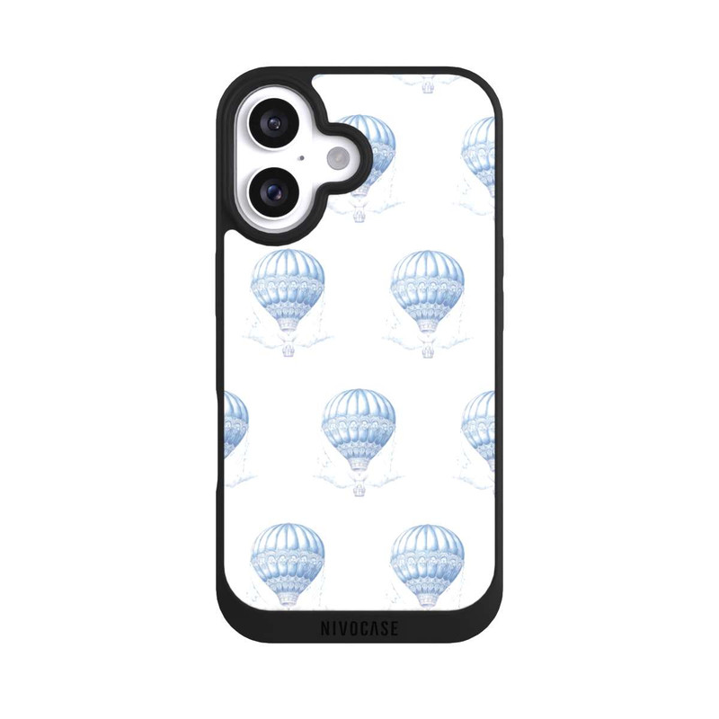 iPhone 16 NIVOpure Balloon Pattern Girl Toile de Jouy with AI