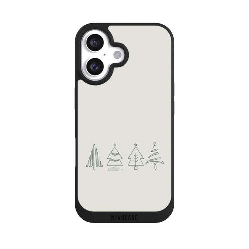  NIVOpure Weihnachtsbäume Line Art Minimalistisch