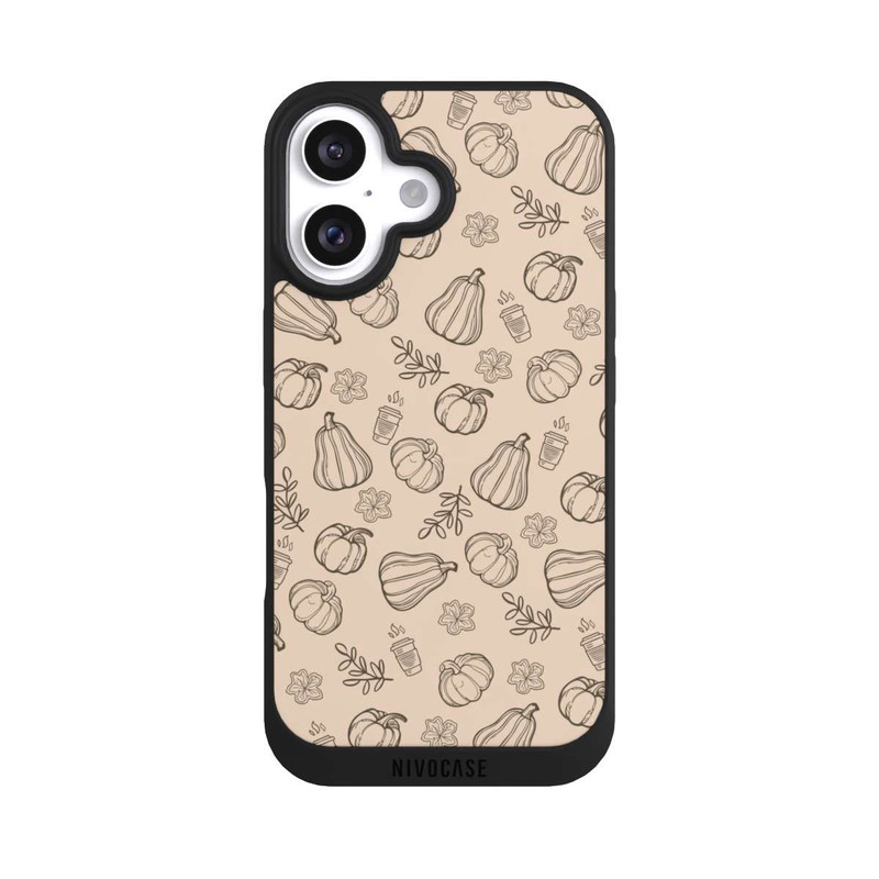 iPhone 16 NIVOpure Illustrated Pumpkin Pattern