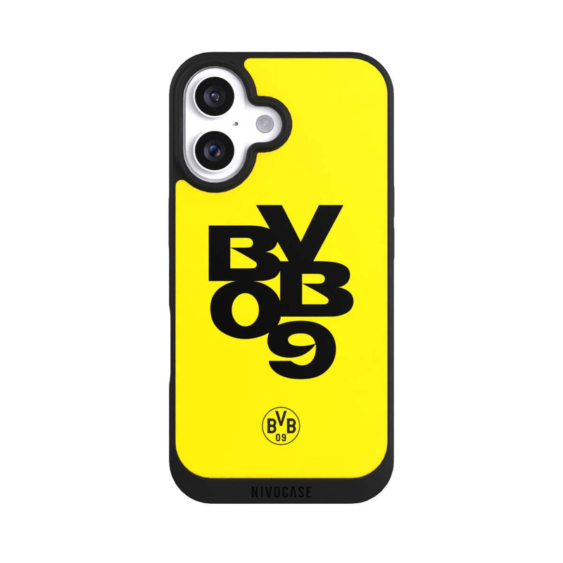 iPhone 16 NIVOpure BVB09 Schwarz Gelb