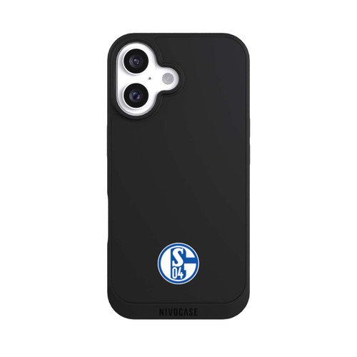 Apple iPhone 16 NIVOpure FC Schalke 04 Logo Klein Transparent