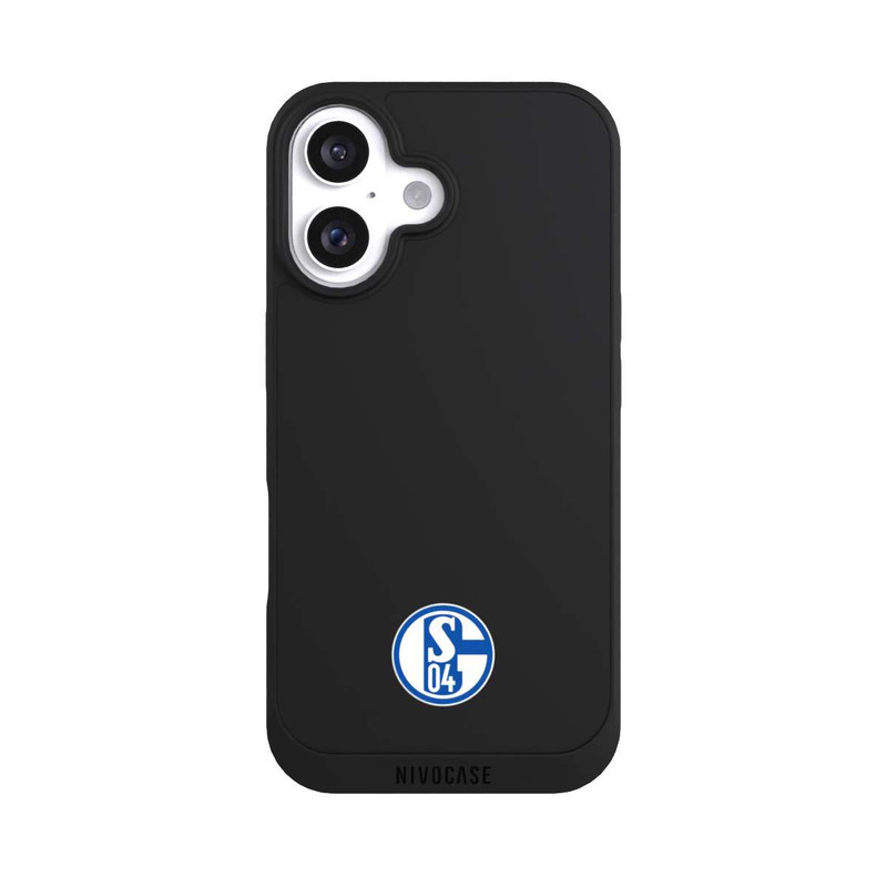 iPhone 16 NIVOpure FC Schalke 04 Logo Klein Transparent