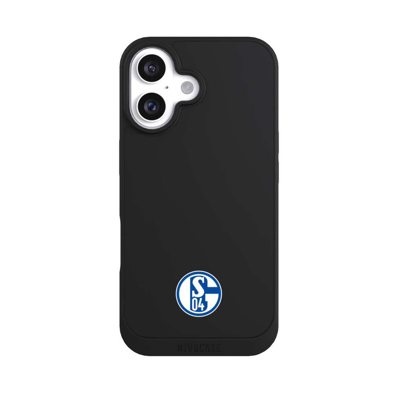 iPhone 16 NIVOpure FC Schalke 04 Logo Klein Transparent